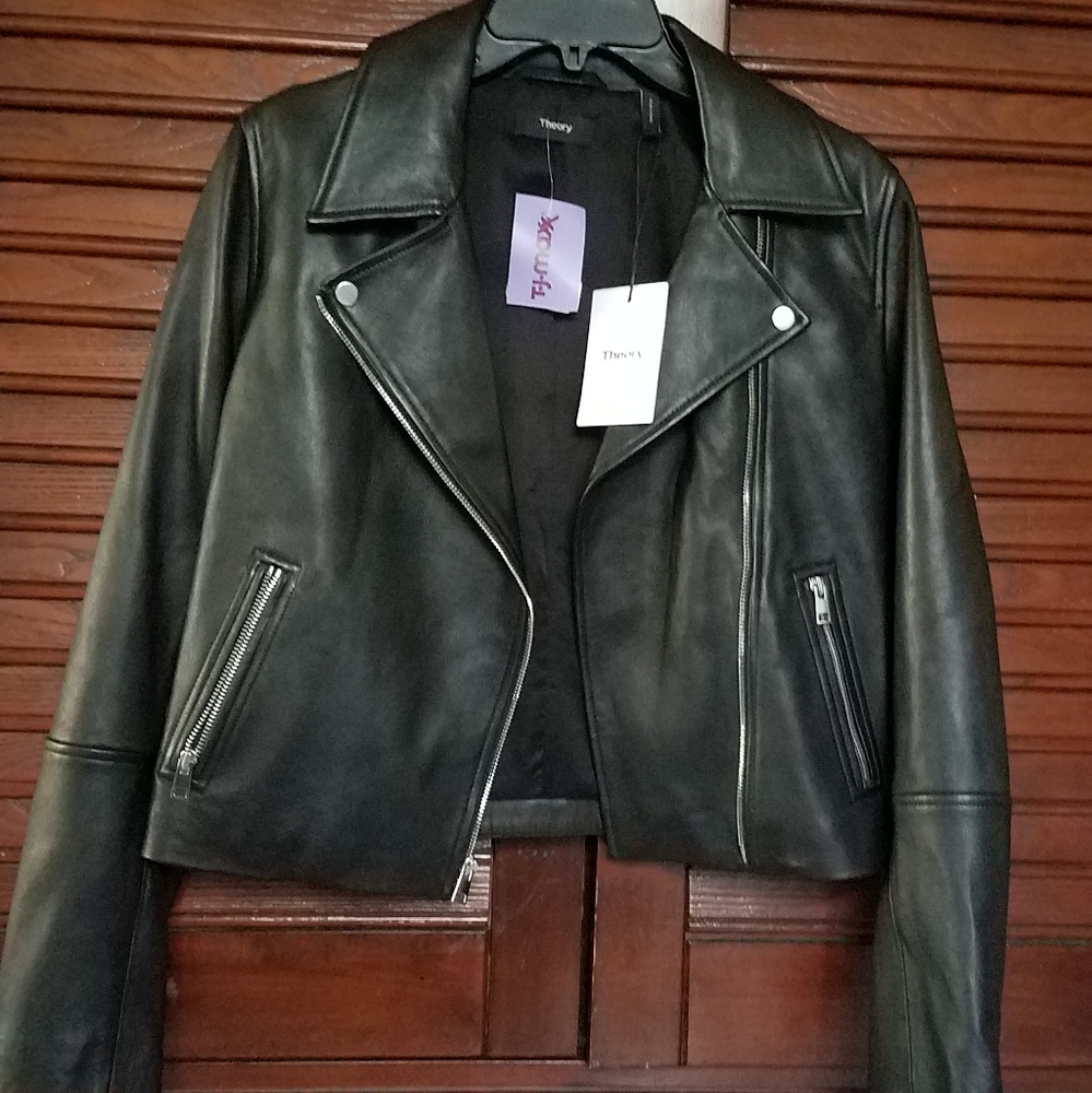 Theory leather jacket